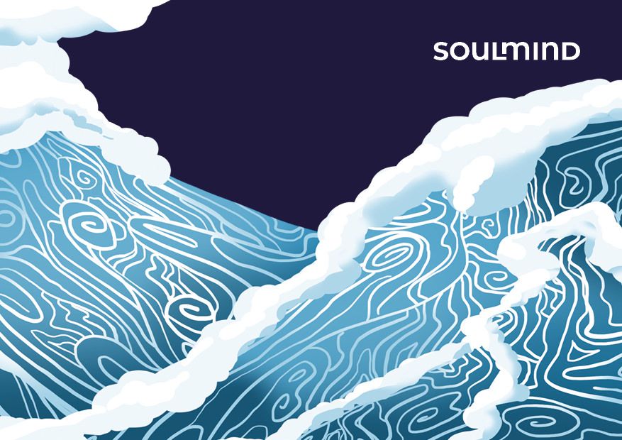 Soulmind Postkarte mit Meer-Motiv