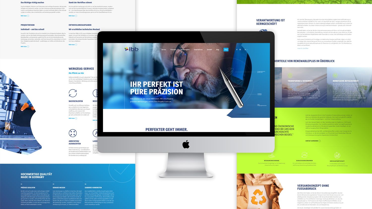 Website Design für ibb Zerspanungstechnik
